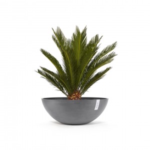 Vienna round pot 70 Grey