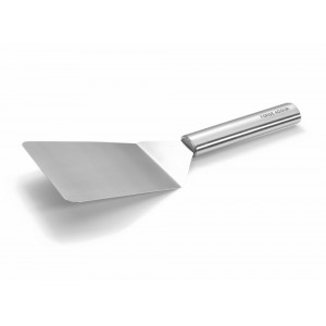 Stainless steel short cooking spatula