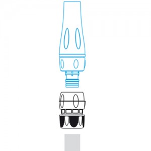 High flow nozzle 1" inch