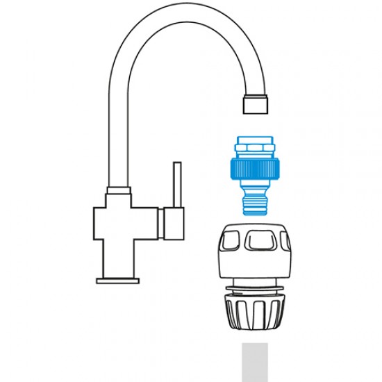 Τap connector with metal adapter 3/4" 8000-2431 Tap connectors