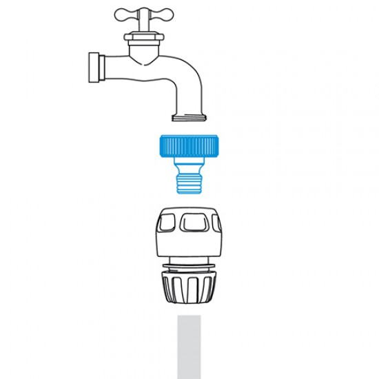 Threaded tap connector 1" 8004-3432 tag  Tap connectors