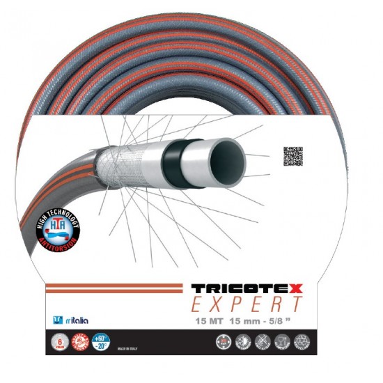 Garden hose TRICOTEX EXPERT 3/4" 25m RR.Italia Garden hose TRICOTEX EXPERT 3/4" 25m RR.Italia
