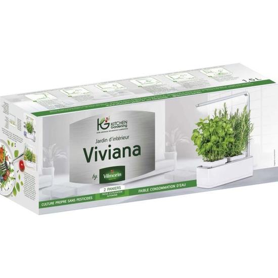 Indoor pot Viviana with light Kitchen gardening