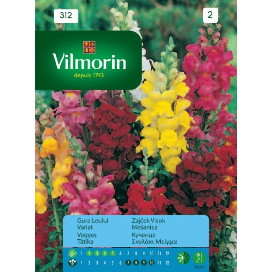 Snapdragons mixed 312 Flower seeds