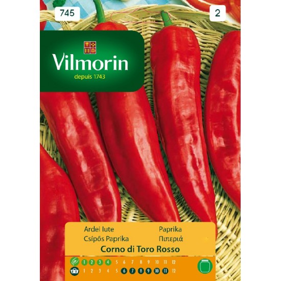Pepper toro rosso 745 Vegetable seeds