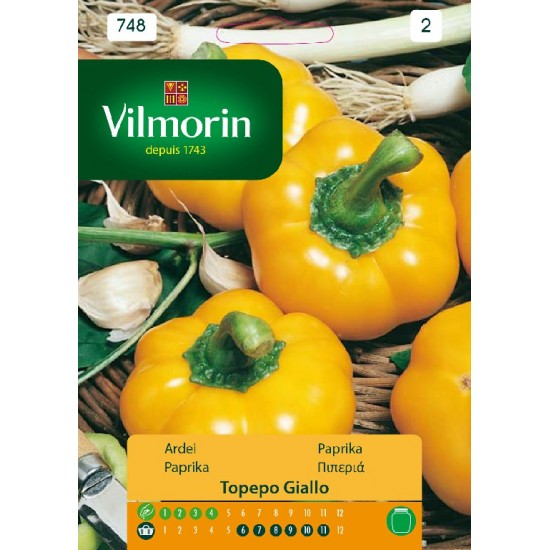 Pepper giallo 748 Vegetable seeds